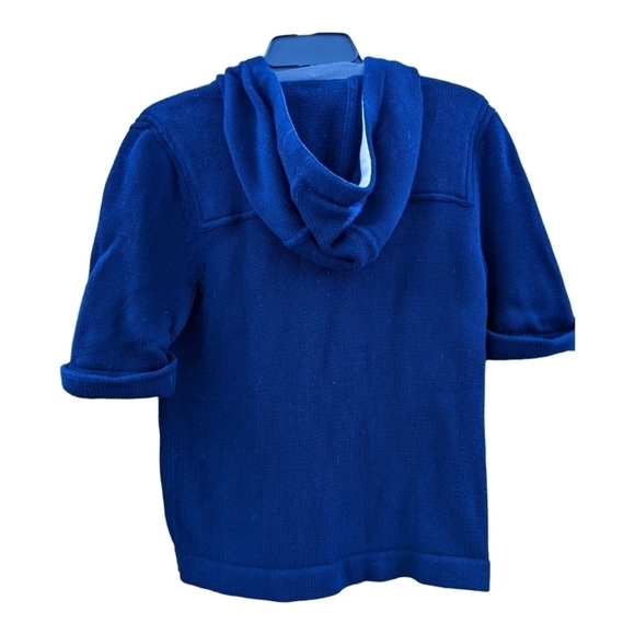 LAUREN Jeans Company nautical inspired navy hooded sweater,size small GUC - Picture 3 of 3